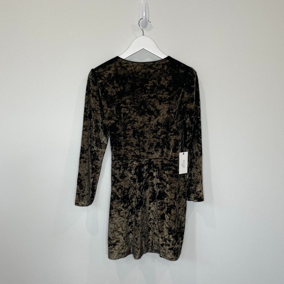 Ali & Jay Long Sleeve Wrap Velvet Dress - Picture 10 of 12